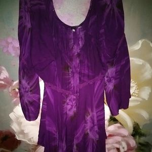 Tie dyed purple renaissance high low top.